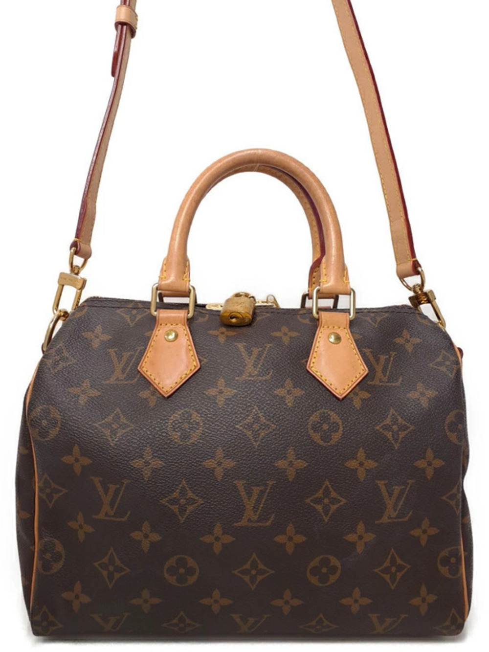 Louis Vuitton Monogram Speedy brown Bandouliere Bag